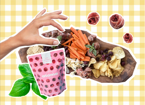 Tabla de aperitivo con cereza liofilizada Atama