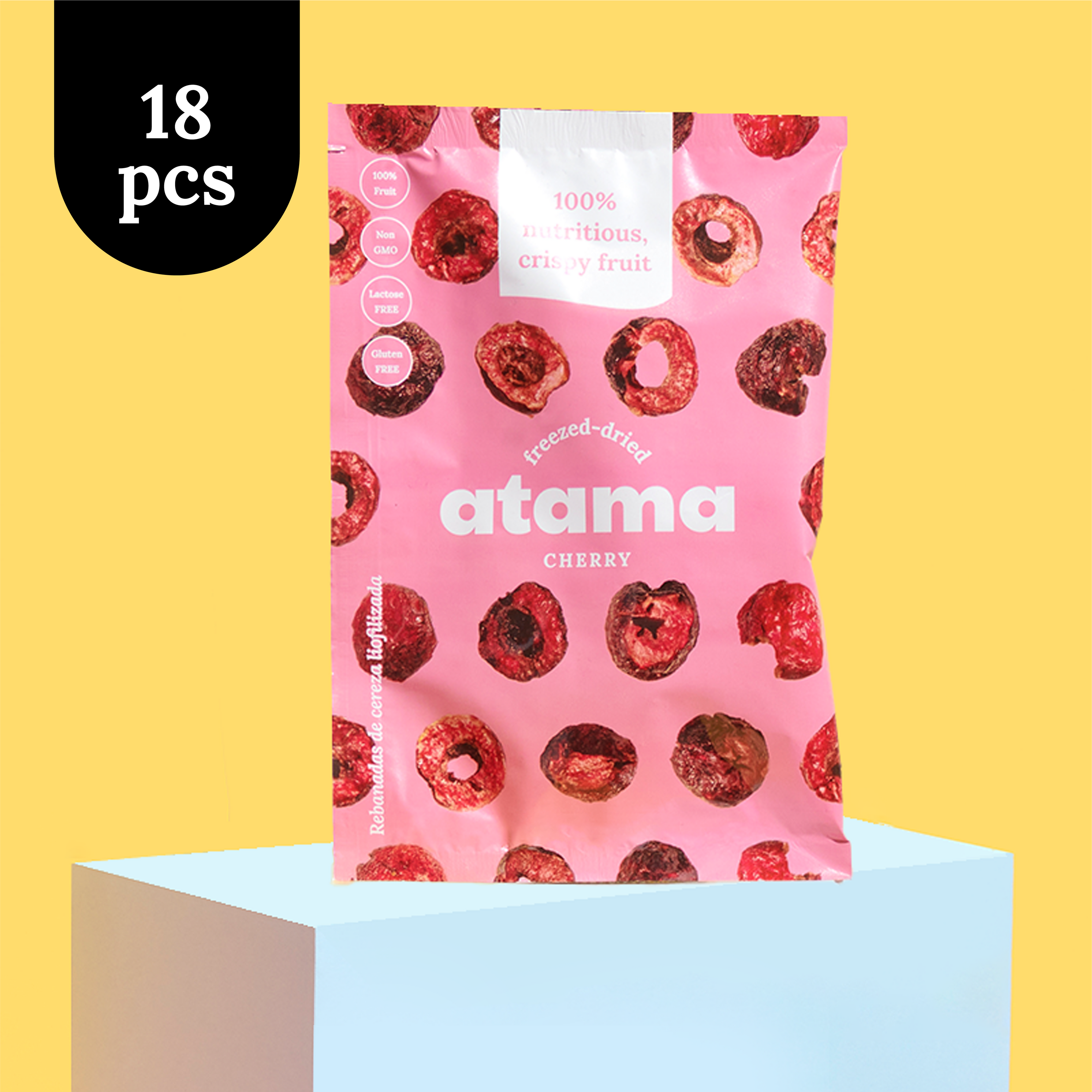 Pack 18 Snacks Cereza Crujiente (20g)