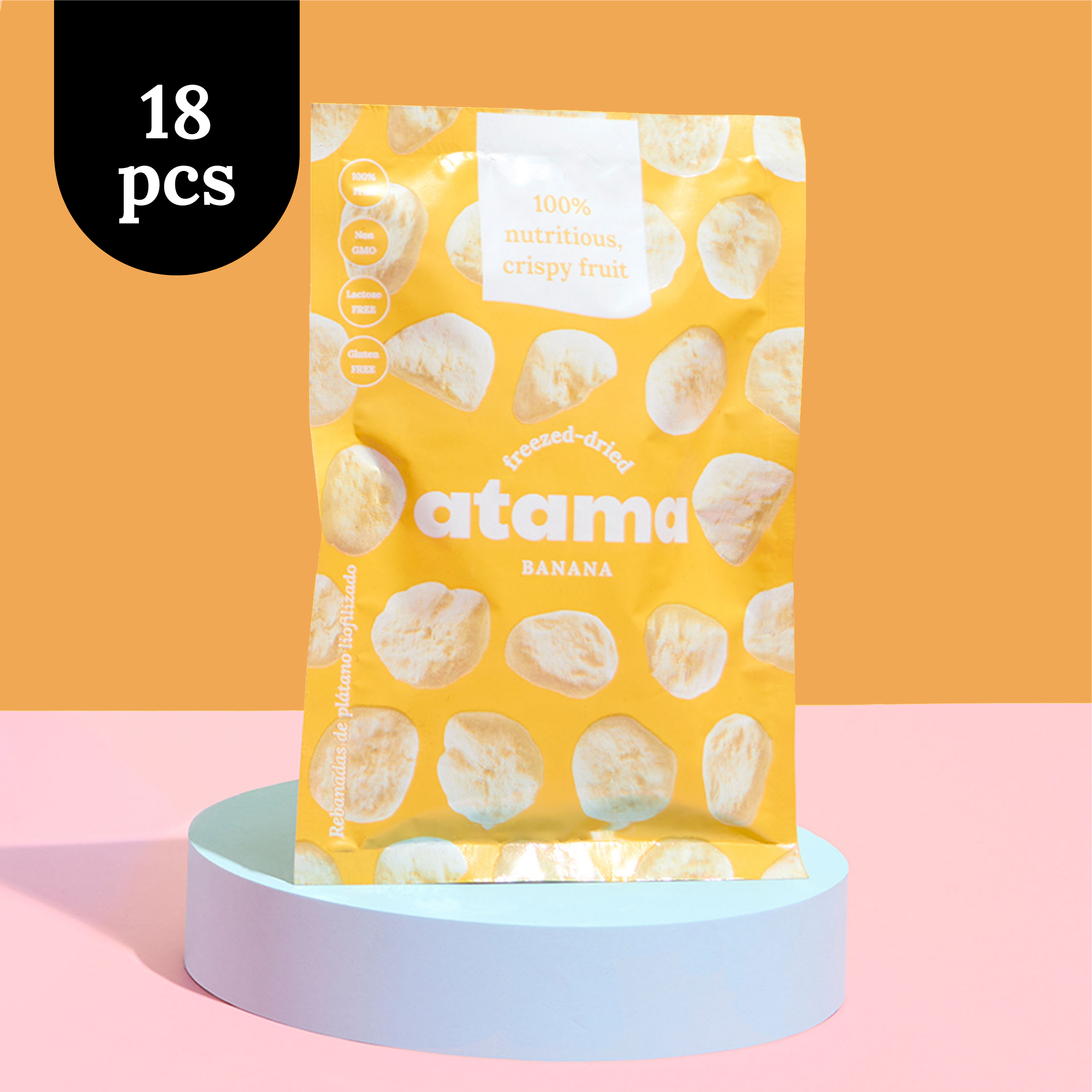 Pack 18 Snacks Plátano Crujiente (20g)